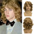 Dsimeig Short Curly Wavy Blonde Mens Wig Synthetic Cosplay Halloween Costume Hair Wig