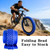 SIMEIQI 2 Pack 24x1.95 26x1.95 Color Blue Red Tire Mountain Bike Tires and Tubes (Blue, 24x1.95)