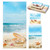 Moukeren Set of 3 Beach Bath Towels, Decorative Sea Towels for Bathroom