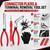 22PCS Automotive Depinning Pliers, Terminal Removal Tool for Wire Harness