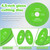 GDLIN 4-1/2" Glass Cutting Disc for Angle Grinder, 10 Pack