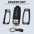 HOUTIAN for Ford Key Fob Cover 5-Button Metal Protector Case Accessories