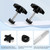 Walker Replacement Parts, Rollator Parts Kit, M6 Screws & Knobs, 2 Sets
