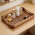DyPinYise Acacia Wood Serving Tray with Handles, Decorative Wooden Tray for Ottoman, Coffee Table, Rectangular Tray Decor for Living Room, Bedroom, Kitchen, Breakfast in Bed