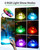 POPOSOAP Pond Fountain Pump Kit with RGB LED Lights & Remote Control, 660GPH Quiet Submersible Water Pump, 3 Spray Nozzles for Backyard Garden, Koi Pond, Fish Tank, Outdoor Water Feature Decor-P1104D