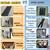 Magnetic Garage Door Screen 18x7 FT for 2 3 Car Garage, 18x7FT Fiberglass Screen Door, Heavy Duty Privacy Garage Net Screen, Hands-Free with 9 Roll Up Straps for Patio, Outdoor, Gym, Sun House Porch
