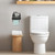 Rustic Toilet Paper Holder with Shelf, Forest Bathroom Decor for Cabin Use