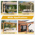 8 Pcs Pergola Brackets 4"x 4", Heavy Duty 45 Degree Angle Support Bracket for Wooden Structures Such as Gazebos, Pergolas