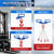 2 Pack Forklift Lifting Hook, Heavy Duty Fork Mounted Lifting Hook 6600 LBS