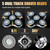 Magnetic Replacement Heads for Skull Shaver, 5 Blades, 2Pack