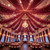 Shillance 6 Panels Burgundy Ceiling Drapes with Lights for Weddings Ceiling Drapes 5ftx10ft Wedding Draping Fabric Sheer Curtains Tulle Drapery Wedding Decorations for Home Party Ceremony Stage Swag