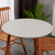MaxGlobal Vinyl Elastic-Fitted Round Tablecloth, Gray, 39"-44"