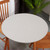 MaxGlobal Vinyl Elastic-Fitted Round Tablecloth, Gray, 39"-44"
