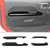 JWWY Interior Door Handle Armrest Panel Trim for 2018-2026+ Jeep Wrangler JL & Gladiator JT, 4 Door, Black 4PCS, Interior Accessories