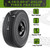 2 Pcs 4.10/3.50-4" 10 Inch Flat Free Solid Rubber Tire and Wheel with 5/8" 3/4 &1/2 Axle Bore Hole, 2.2" Offset Hub replacement for Hand Truck, Wheelbarrow, gorilla cart, Garden wagon Cart