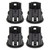 OCHIWAVE 4Pcs for Dodge Ram 2500 3500 2016-2018 Front Bumper Park Assist Sensor Bezel 5VS88ZZZAA