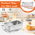 Onader Mini Loaf Pan for Baking Bread 6 Pack, 6¼ x 3⅝ Inch Stainless Steel Small Bread Loaf Pan Set, Metal Bread Tins for Meatloaf, Non Toxic & Dishwasher Safe