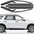 Flarexion Fit for 2020-2025 Hyundai Palisade Side Window Chrome Delete Trim Overlay Kit with Gloss Black Blackout Film