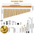 SOCROTO 36-Bar Chimes Percussion, Musical Chimes Instrument Single-Row Wind Chimes with Cymbals 2.5-4FT Height Adjustable Musical Percussion for Orchestras Yoga Choirs Class Church