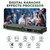 Digital Karaoke Mixer Audio Processor System with DSP, Professional Pre-Stage Effector Vocal Effects Preamp KTV Equalizer, Anti-Howling Microphone Sound Processor w/USB Bluetooth Optical Audio Input