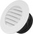 4" Round White Soffit Vent Cover with Fly Screen for Bathroom & Kitchen