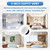 4" Round White Soffit Vent Cover with Fly Screen for Bathroom & Kitchen