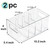 ZEXALOR 2 PACK Belt Organizer for Closet & Drawer, Belt Purse Seasoning Holder Storage Box Plastic Display Case Pantry Kitchen Cabinet Organizers and Storage