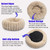 Mini Dog Bed for Very Small Dogs & Cats Washable, Fluffy Round Extra Small Kitten Beds for Indoor Kittens, Ultra-Soft Tiny Puppy Cat Donut Bed for Cozy Sleep, Beige, 16 x 16 x 3.5 Inch