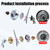 10" x 3 Teeth Carbon Steel Brush Cutter Blades, 3mm Thick Weed Eater Blade