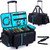 Rolling DJ Cable Bag with Wheels, DJ Equipment Bag with Laptop Compartment