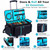 Rolling DJ Cable Bag with Wheels, DJ Equipment Bag with Laptop Compartment