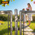 EPCEE 2 Pack 2-3/8" x 1-5/8" Chain Link Fence Gate Hinge, 304 Stainless Steel Heavy Duty Male Female Post Hinges with Bolts and Nuts