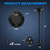 MICTUNING 5-in-1 Outdoor Power Outlet, 20A 125V AC Port Plug, RV Shore Power Inlet with Integrated 20'' Extension Cord & Waterproof Cover