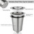 Reusable Stainless Steel Filter Cup for Cuisinart, Compatible with Cuisinart #SS-RFC HomeBarista Reusable Filter Cup, Upgraded Version (1 Pack)