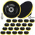 Lothee 20 Pack 4" Hook and Loop Backing Pads 100 mm, 3" Foam Backer Pad with 5/8"-11 Thread Shank Adapters Compatible with Angle Grinder Drill for Sanding Discs Buffing Pads