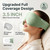 100% Blackout Weighted Sleep Mask: 3D Contoured Eye Mask with Full Coverage for Lash Extension - Soft Memory Foam,Adjustable Size - Eye Cover for Airplane Travel Essential,Meditation Blindfold
