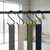 24 Pack 2.2 Inch Black S Hooks for Hanging Heavy Duty S Shaped Stainless Steel Hooks for Ornaments, Plants, Pots, Jewelry, Pans, Cups, Bags, Towels