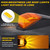 VIHOSE 5 Pack 34 LEDs Cab Marker Lights for Semi Trucks, Black Amber