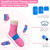 SuzziPad Cold Socks & Hands Ice Pack for Chemo Must Haves, Bright Pink, S/M