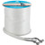 Anchor Rope 50 ft x 1/2 inch, Premium Solid Braid MFP Anchor Line, Boat Anchor Rope with 316 Stainless Steel Thimble & Shackle, White