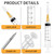 50 Pack 5ml Luer Lock Syringes with 25Ga 1 Inch Needle, Individually Sealed Packed Lab Supplies