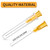 50 Pack 5ml Luer Lock Syringes with 25Ga 1 Inch Needle, Individually Sealed Packed Lab Supplies