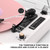 Vinyl Record Player with Speakers, Pink Vintage Bluetooth Record Player with EQ Sound Modes & LED Display, 3-Speed Turntable for Vinyl Records, USB Recording, TF Card Playback, AUX & RCA Output