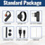 Walkie Talkies Wireless Earpiece with PTT Noise Cancelling 2-Pin K Port Speaker Mic Headset for Ham Radios Baofeng UV-5R Mini 5RM BF-F8HP PRO DM32 AR-152 Pro GM-15Pro UV-5G Plus UV-32 GM21