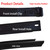 2Pcs Roof Drip Molding Weatherstrip Compatible with 2007-2021 Toyota Tundra CrewMax Cab Left & Right Side Roof Trim with Embedded Steel Wire Seals,Replace 75552-0C060 75551-0C060(Not Fit Double Cab)