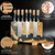 Magnetic Knife Block for Countertop, 16 Inch Handcrafted Burl Wood & Resin Display Stand, Double-Sided Magnetic Holder for Everyday Kitchen Knives, Stable No-Drill Base, Blade-Safe Magnets