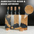 Magnetic Knife Block for Countertop, 16 Inch Handcrafted Burl Wood & Resin Display Stand, Double-Sided Magnetic Holder for Everyday Kitchen Knives, Stable No-Drill Base, Blade-Safe Magnets