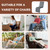 ROYALAY Extra Large Recliner Cushions for Elderly, Memory Foam Recliner Chair Cushion with Back Relief, Supportive Cushion for Recliner Chair with Washable Cover for Elderly(Grey)