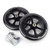 2 Pcs 8 Inch Walker Wheels Replacement Solid Wheelchair Front Wheels,Anti-Slip Rubber Rollator Replacement Wheels for Wheelchairs, Rollators, Walkers