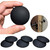 Door Stoppers for Wall, Silicone Door Knob Wall Protector, 2" Round Black